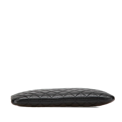 Chanel Medium Quilted Caviar Boy O Case Clutch