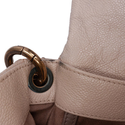 Chanel Medium Quilted Caviar Coco Pleats Messenger Flap