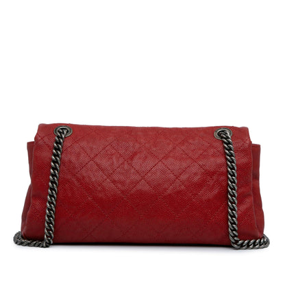 Chanel Medium Quilted Caviar Easy Flap (SHG-z0x1eb)