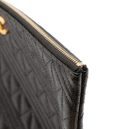 Chanel Medium Quilted Caviar O Case Clutch