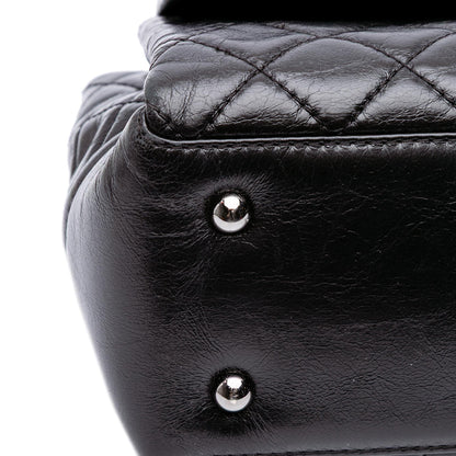 Chanel Medium Quilted Glazed Calfskin Lady Pearly Flap