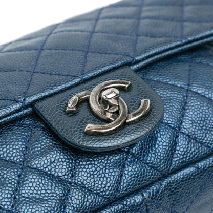 Chanel Medium Quilted Iridescent Caviar Easy Flap