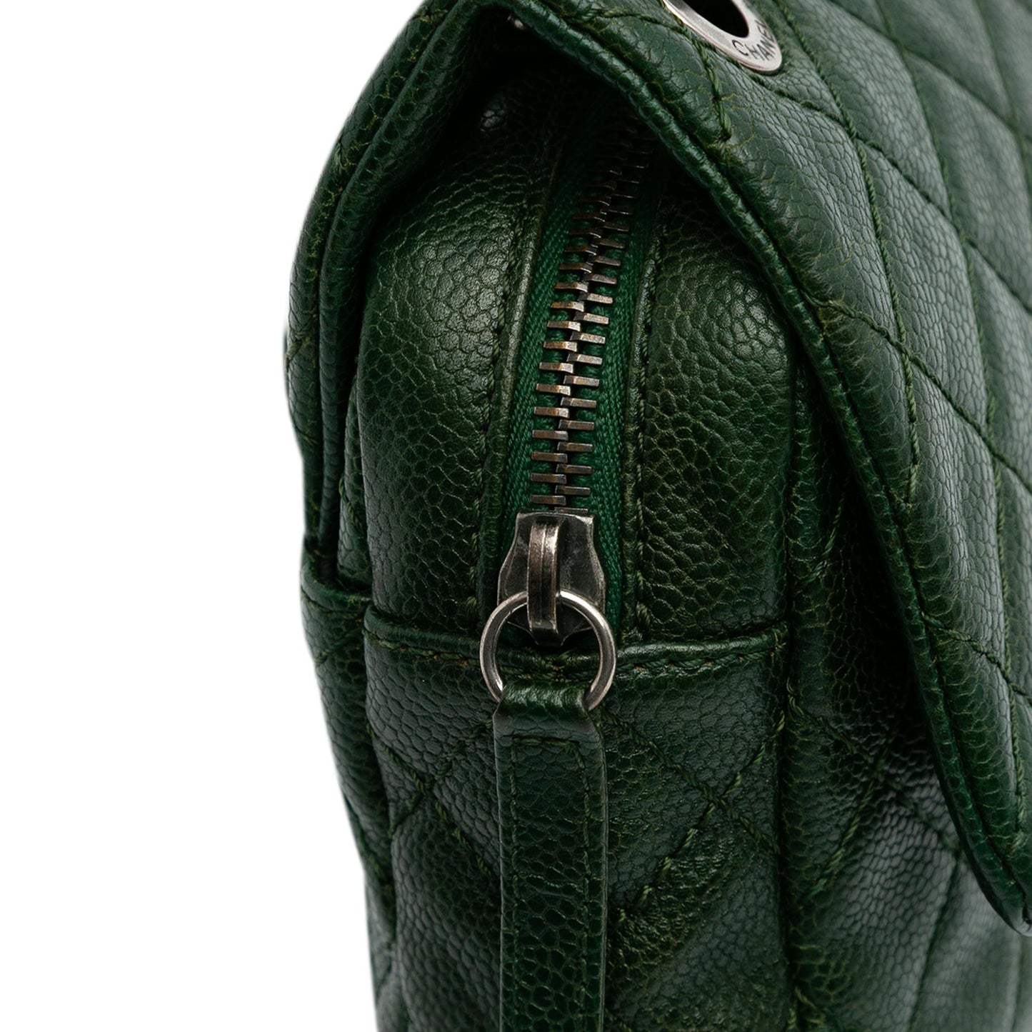 Chanel Medium Quilted Iridescent Caviar Easy Flap