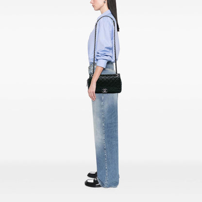 Chanel Medium Quilted Iridescent Caviar Easy Flap