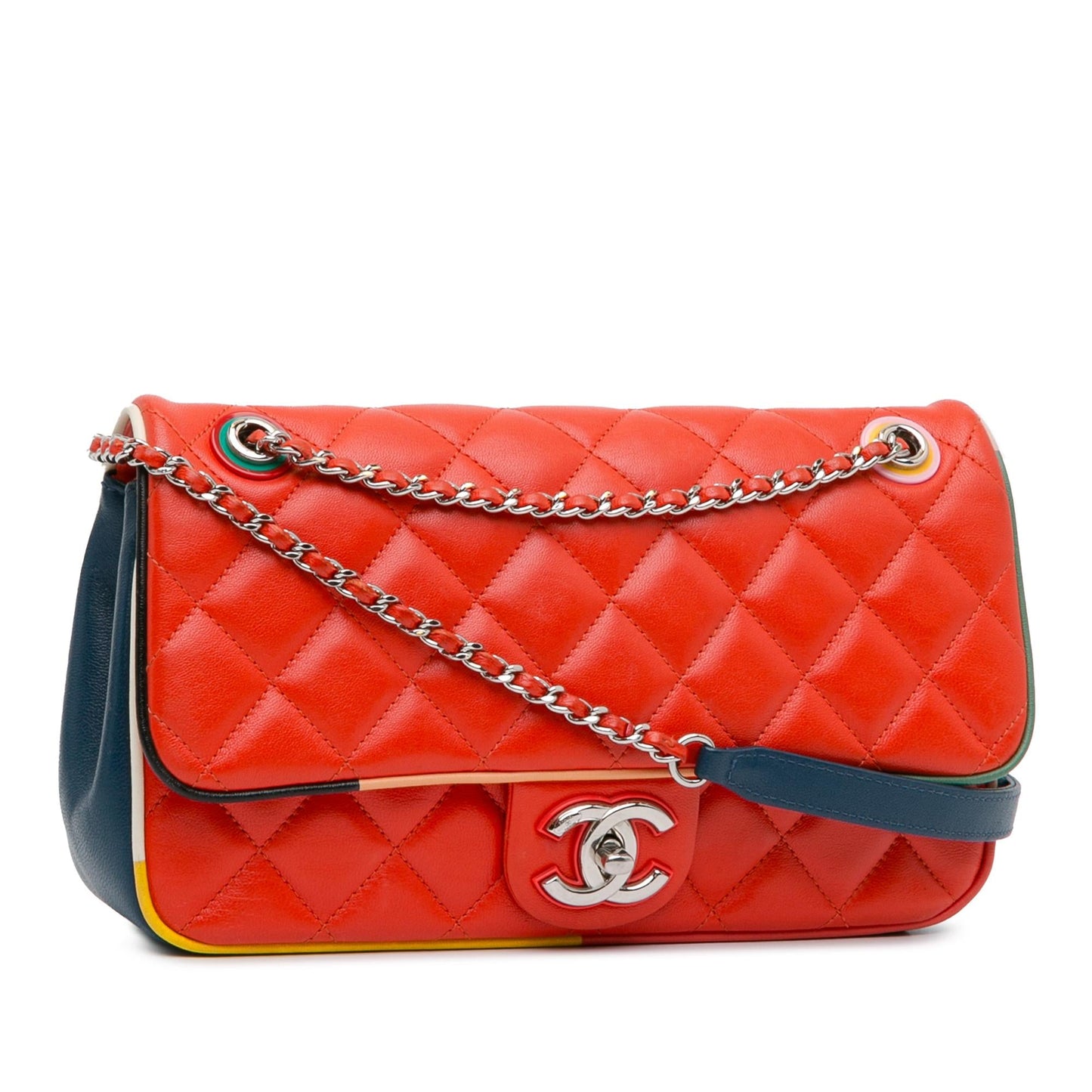 Chanel Medium Quilted Lambskin Cuba Color Flap (SHG-lYmqHQ)