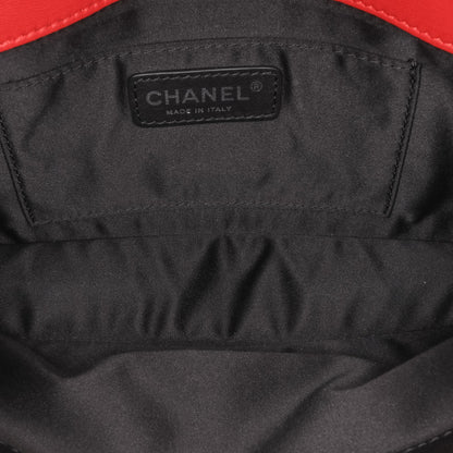 Chanel Medium Quilted Lambskin Grosgrain Two Tone Flap