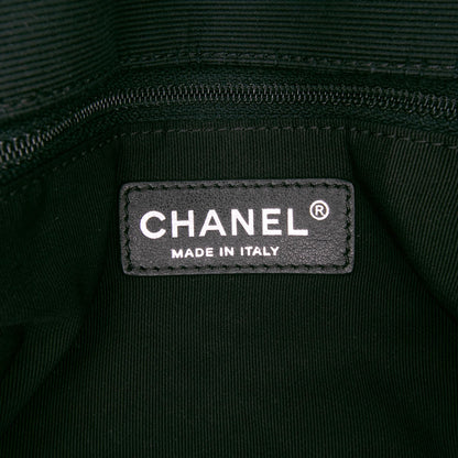 Chanel Medium Quilted Lambskin Grosgrain Two Tone Flap