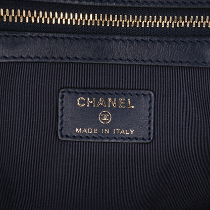 Chanel Medium Quilted Lambskin O Case Clutch