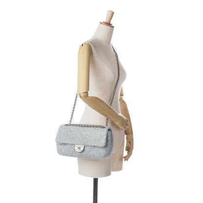 Chanel Medium Quilted Lurex Ground Control Pluto Glitter Flap (SHG-oj7q7D)