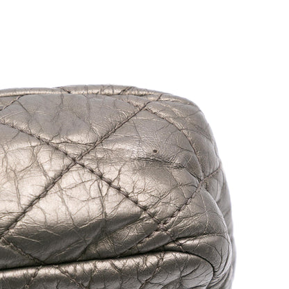 Chanel Medium Quilted Metallic Aged Calfskin Chain Me Flap