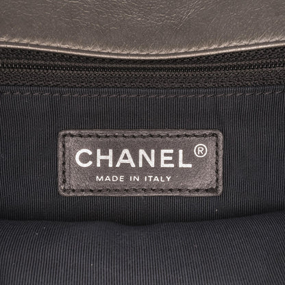 Chanel Medium Quilted Metallic Aged Calfskin Chain Me Flap