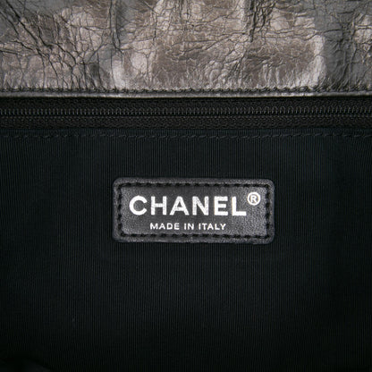 Chanel Medium Quilted Metallic Aged Calfskin Chain Me Flap