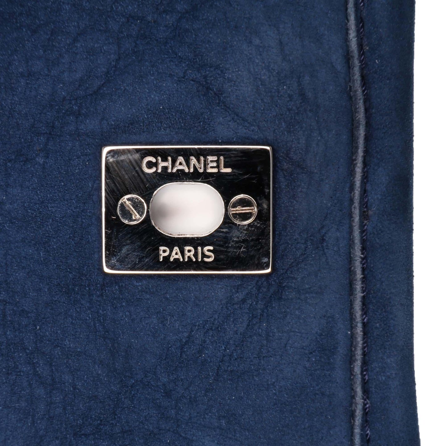 Chanel Medium Quilted Nubuck Natural Beauty Split Pocket Flap