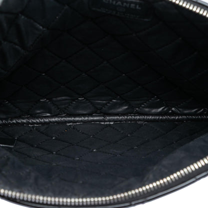 Chanel Medium Quilted Patent O Case Clutch