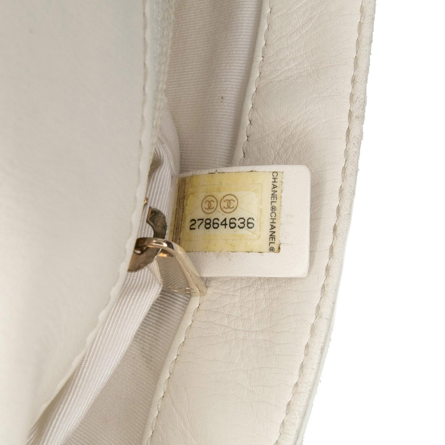Chanel Medium Stitched Calfskin Covered CC Flap