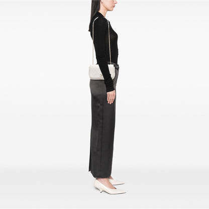 Chanel Medium Stitched Calfskin Covered CC Flap