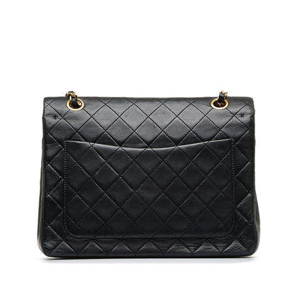 Chanel Medium Tall Classic Lambskin Double Flap (SHG-noIwy5)