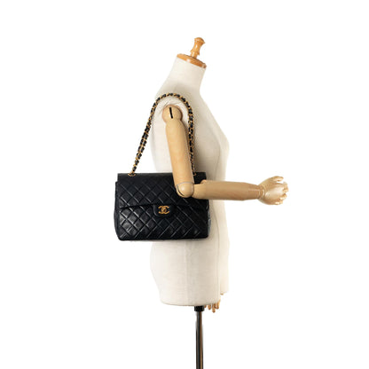 Chanel Medium Tall Classic Lambskin Double Flap (SHG-GtveFH)