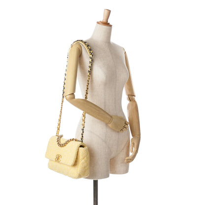 Chanel Medium Tweed 19 Flap (SHG-MtdIAp)