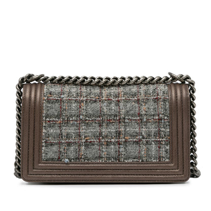 Chanel Medium Tweed Boy Flap (SHG-zJI6Qb)