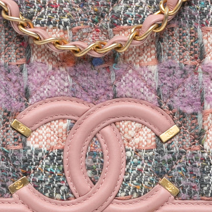Chanel Medium Tweed CC Filigree Flap (SHG-etcTz4)