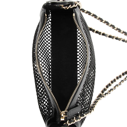 Chanel Mesh Lambskin Clutch with Chain