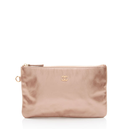 Chanel Metallic Calfskin Chanel 22 Pochette