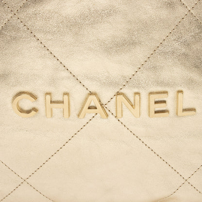 Chanel Metallic Calfskin Chanel 22 Small Shoulder Bag