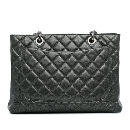 Chanel Metallic Caviar Grand Shopping Tote (SHG-ZLtc4Q)