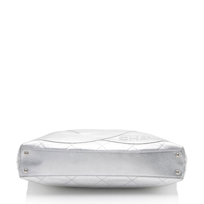 Chanel Metallic Lambskin Club Monaco Large Shopping Tote