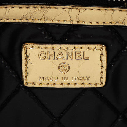 Chanel Metallic Lambskin Je Ne Suis Pas En Solde Medium Pouch (SHF-SrXVHK)