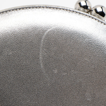 Chanel Metallic Lambskin Patent Leather Double Circle Clutch