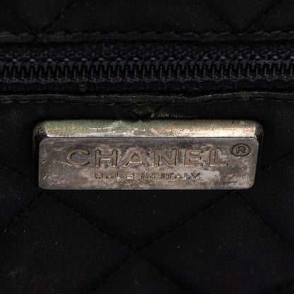 Chanel Metallic Lambskin Patent Leather Double Circle Clutch