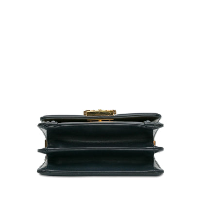 Chanel Metallic Lambskin Striped North South Boy Flap (SHG-gdf9Ua)