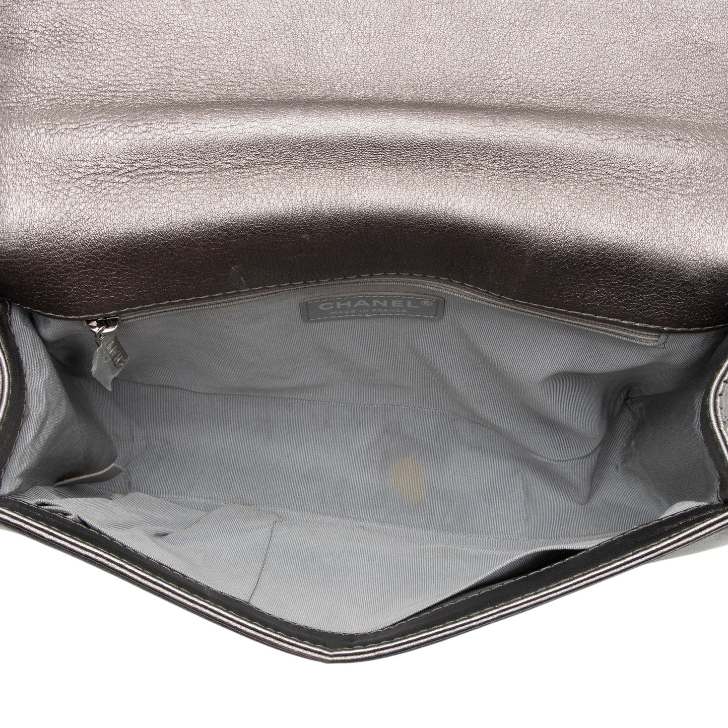 Chanel Metallic Perforated Lambskin New Medium Boy Bag (SHF-hpWTCx)