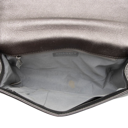 Chanel Metallic Perforated Lambskin New Medium Boy Bag (SHF-hpWTCx)