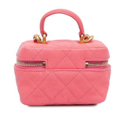 Chanel Micro Caviar Chain Vanity Bag (SHG-sZoV4N)