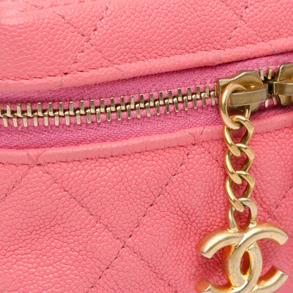 Chanel Micro Caviar Chain Vanity Bag (SHG-sZoV4N)
