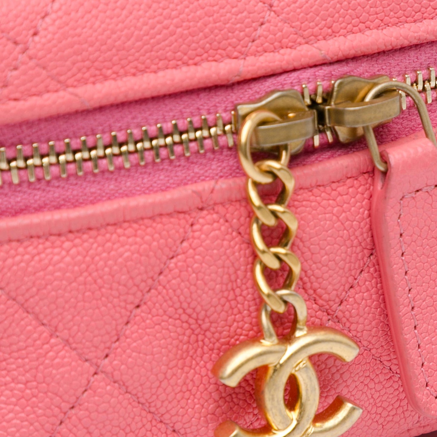 Chanel Micro Caviar Chain Vanity Bag