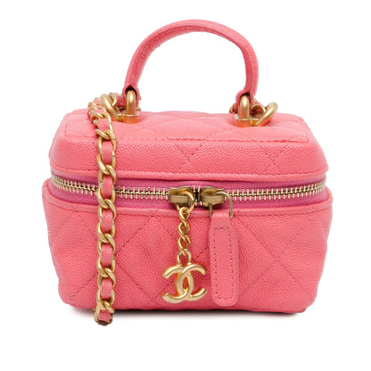 Chanel Micro Caviar Chain Vanity Bag