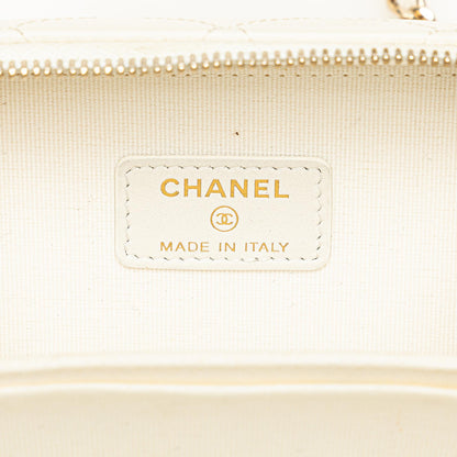 Chanel Mini CC Caviar Top Handle Vanity Case (SHG-OVqtf0)