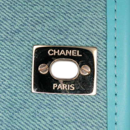 Chanel Mini CC Quilted Denim Messenger Flap
