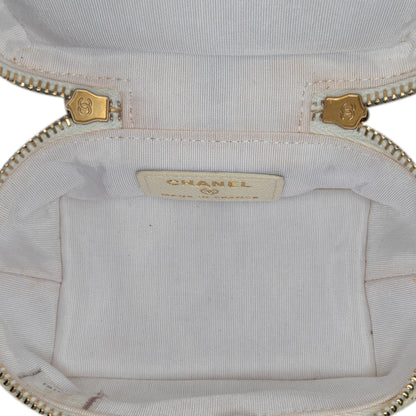 Chanel Mini Caviar Chain Zip Around Vanity Case (SHG-n4JYhS)