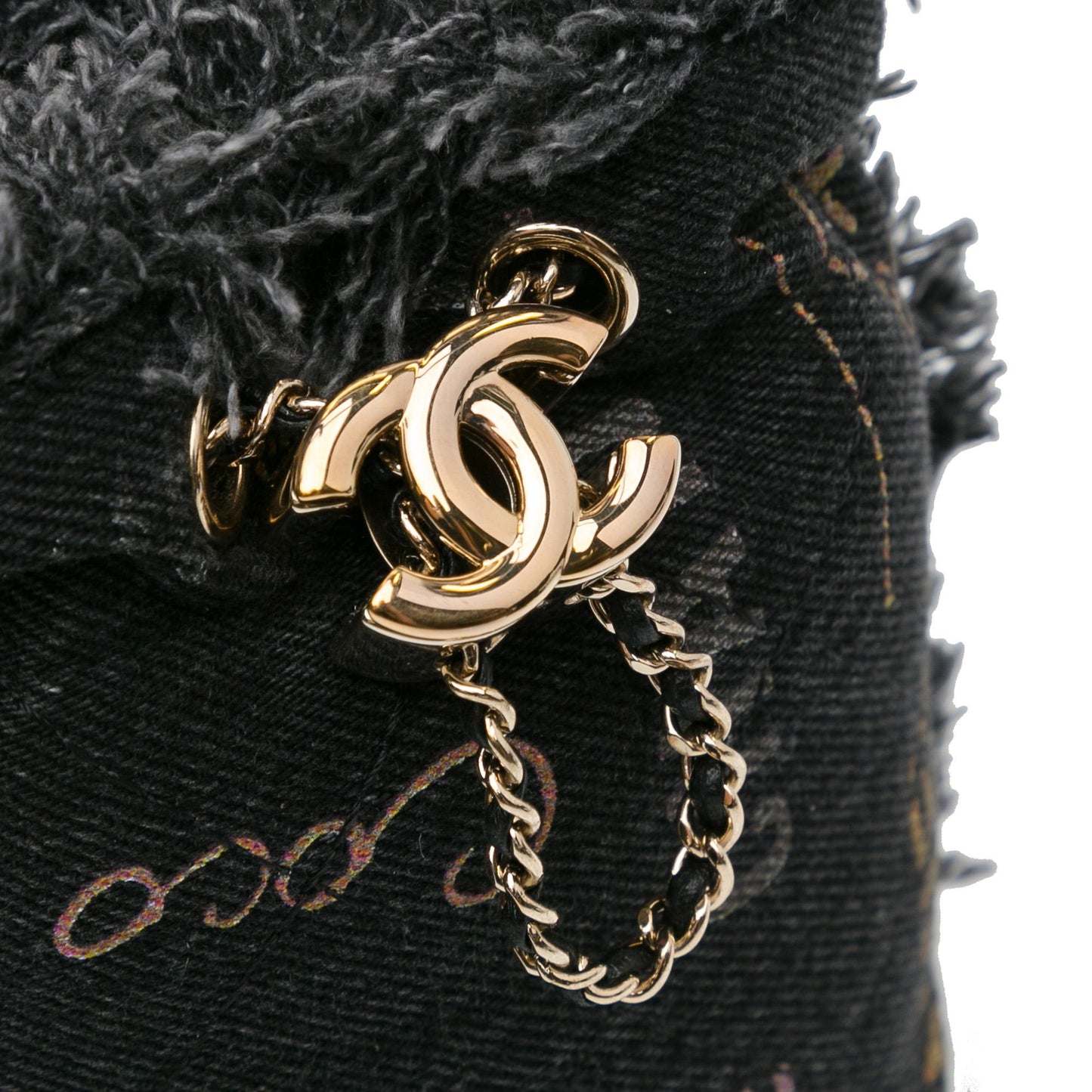 Chanel Mini Denim Mood Bucket with Chain (SHG-lXV8UG)