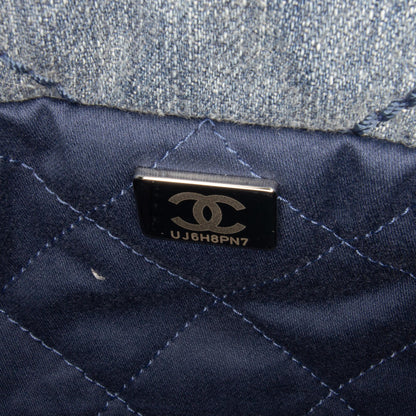 Chanel Mini Denim Studded 22 Handbag