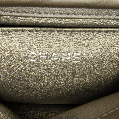 Chanel Mini Embellished Calfskin Chevron Square Envelop Flap