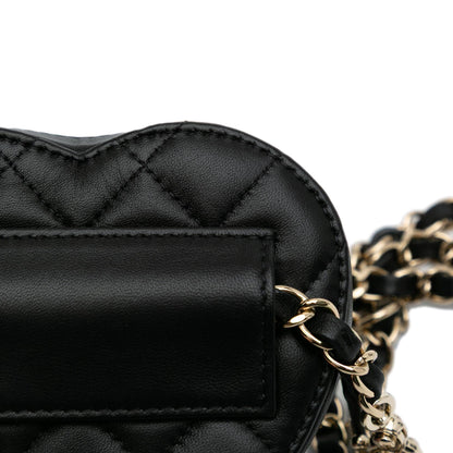 Chanel Mini Lambskin CC in Love Heart Belt Bag