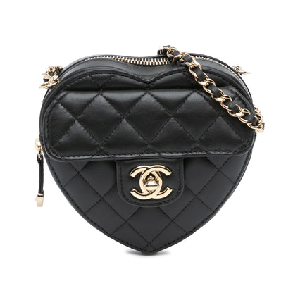 Chanel Mini Lambskin CC in Love Heart Crossbody