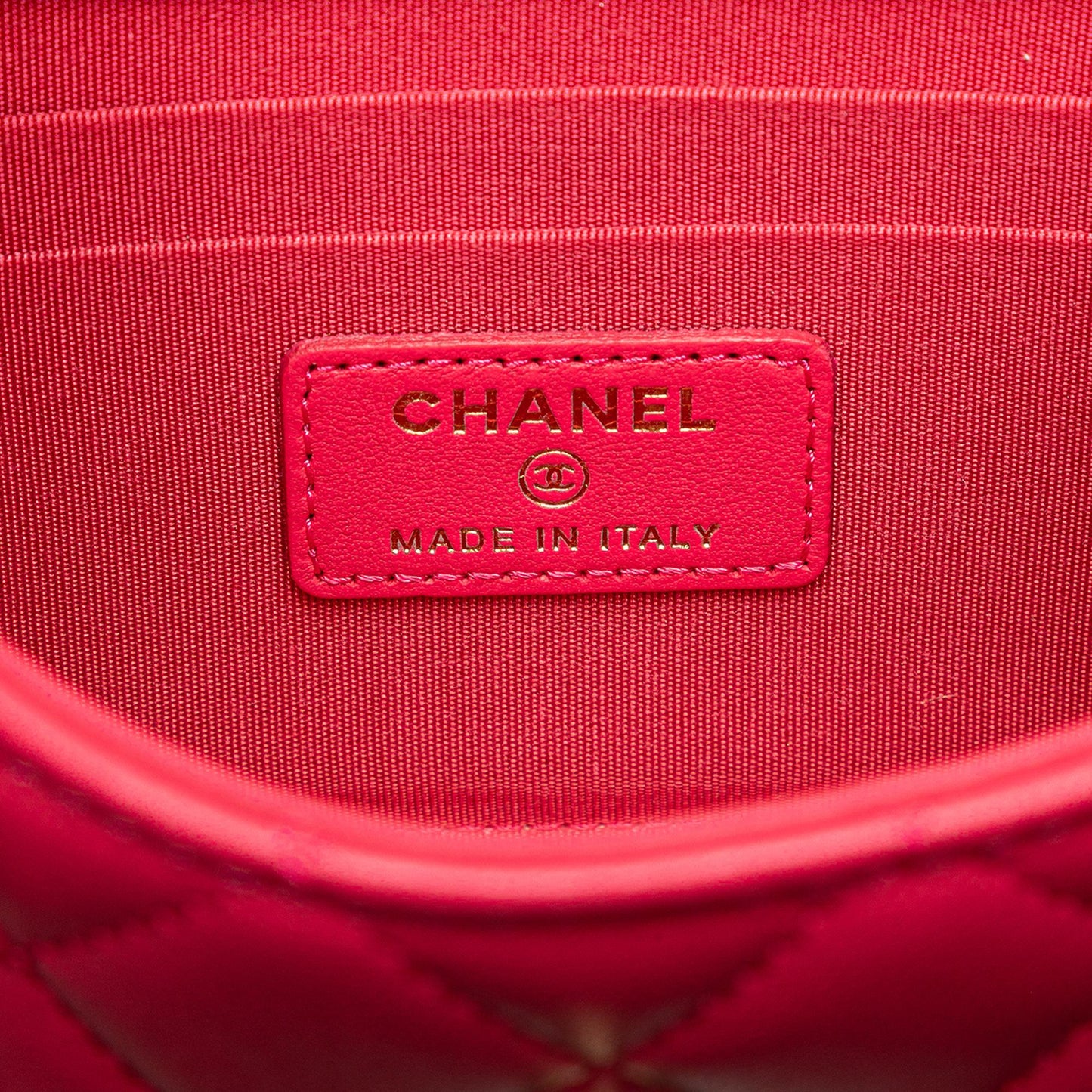 Chanel Mini Lambskin Trendy CC Clutch With Chain