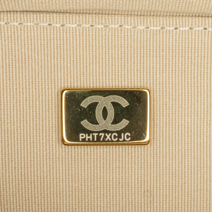 Chanel Mini Metallic Lambskin Like a Wallet Flap Bag (SHG-ZFjRuZ)